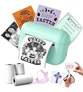 Memoking Mini Sticker Printer - Portable Inkless Bluetooth Thermal Photo Printer Pocket Label Mak...