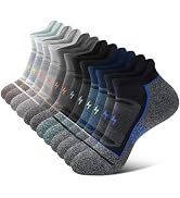 Cirorld Mens Ankle Running Socks, Athletic Cushioned Low Cut Moisture Wicking Cotton Short Sports...