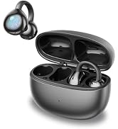 Open Ear Clip Headphones, Wireless Earbuds Bluetooth 5.4 The Over Ear Buds Earphones Built-in Mic...