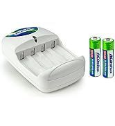 ACDelco AA and AAA Battery Charger, Includes 2 AA Batteries