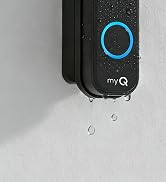 Doorbell Mount for myQ Video Doorbell Camera, Adjustable Left/Right Viewing Angle(40 to 140), Wea...