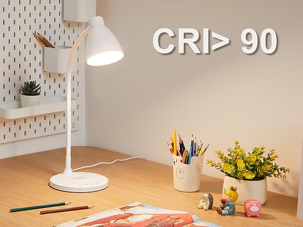 Desk Lamp for Home Office LED Desk Light USB Charging Ports Bedside Table Lamp for Dorm Room