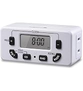 Fosmon 7 Day Digital Timers for Electrical Outlets, Indoor Plug-in Light Timers Switch Programmab...