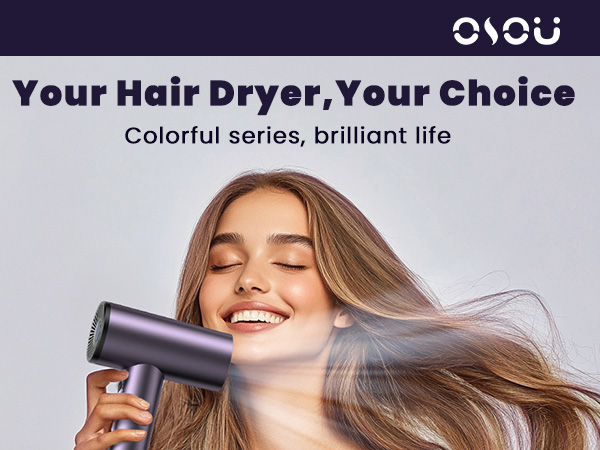 negative ionic hair dryer high speed blow dryer travel size hairdryer for women gift