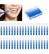 HOMSFOU 50pcs 2.5mm Interdental Brushes: Soft Bristle Dental Picks for Braces & Plaque Removal - ...