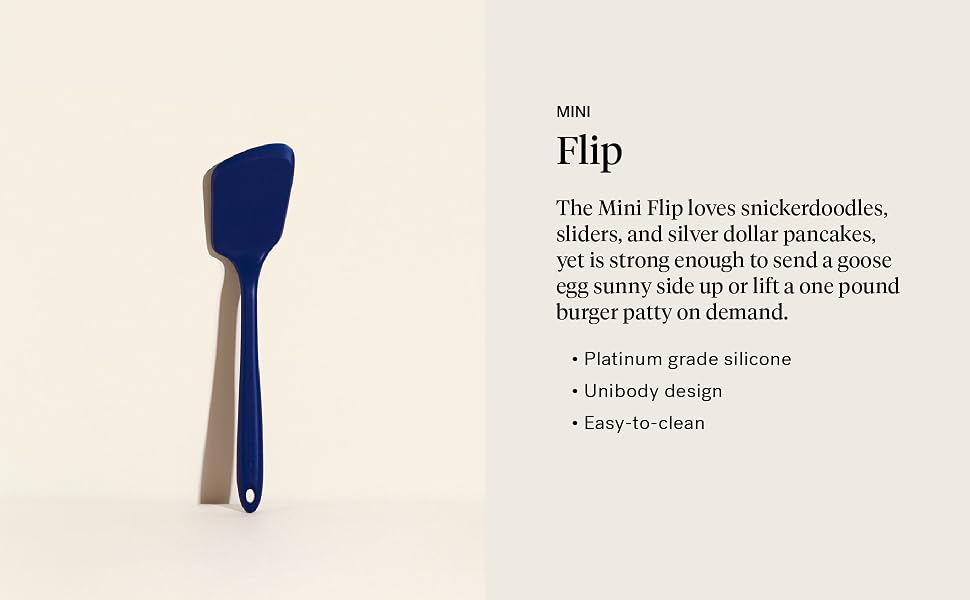 Mini Flip. Platinum grade silicone. Unibody design. Easy to clean.