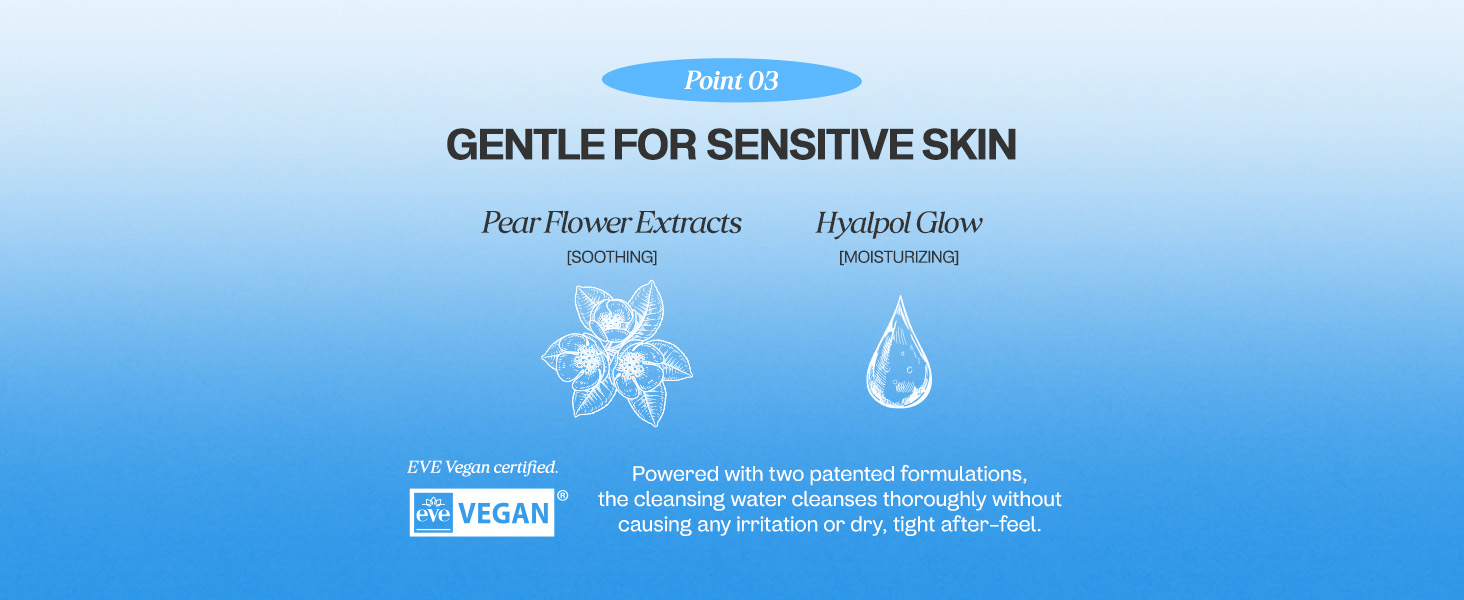 gentle for sensitive skin