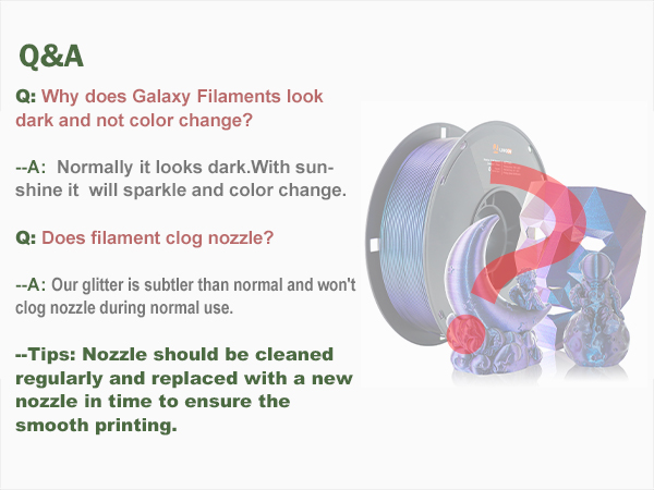 pla filament 1.75mm,3d printers,3d printer filament, 3d printing filament,Galaxy filament