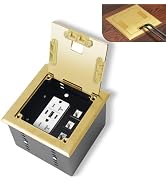 KYHSHJ Recessed Flat Hidden Socket Kit with 2 * 20A Receptacle,8A 1 USB-A Ports &2 USB-C Port+3-P...