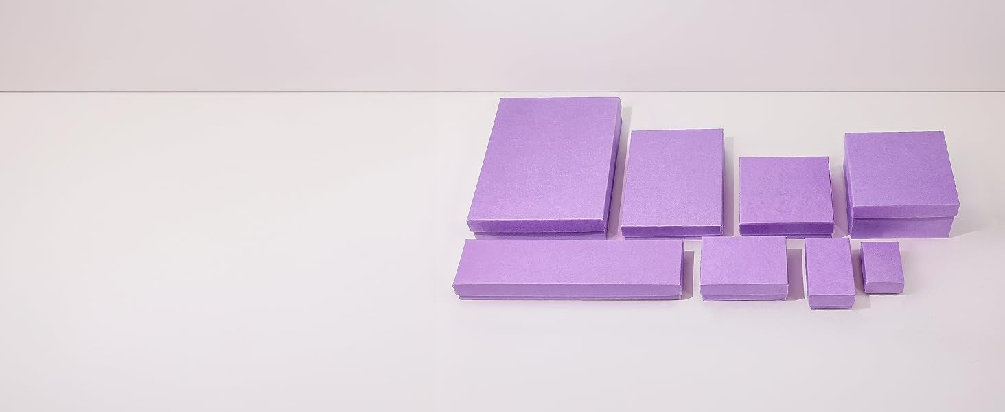 cotton insert filled kraft paper jewelry gift box case