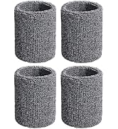 Sweat Bands for Wrists,Tennis Wristband Absorbing Cotton Terry Cloths Arm Sweat Bands for Women M...