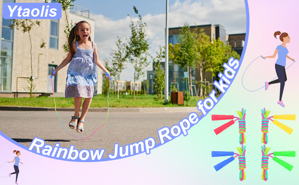 Rainbow Jump Rope Set