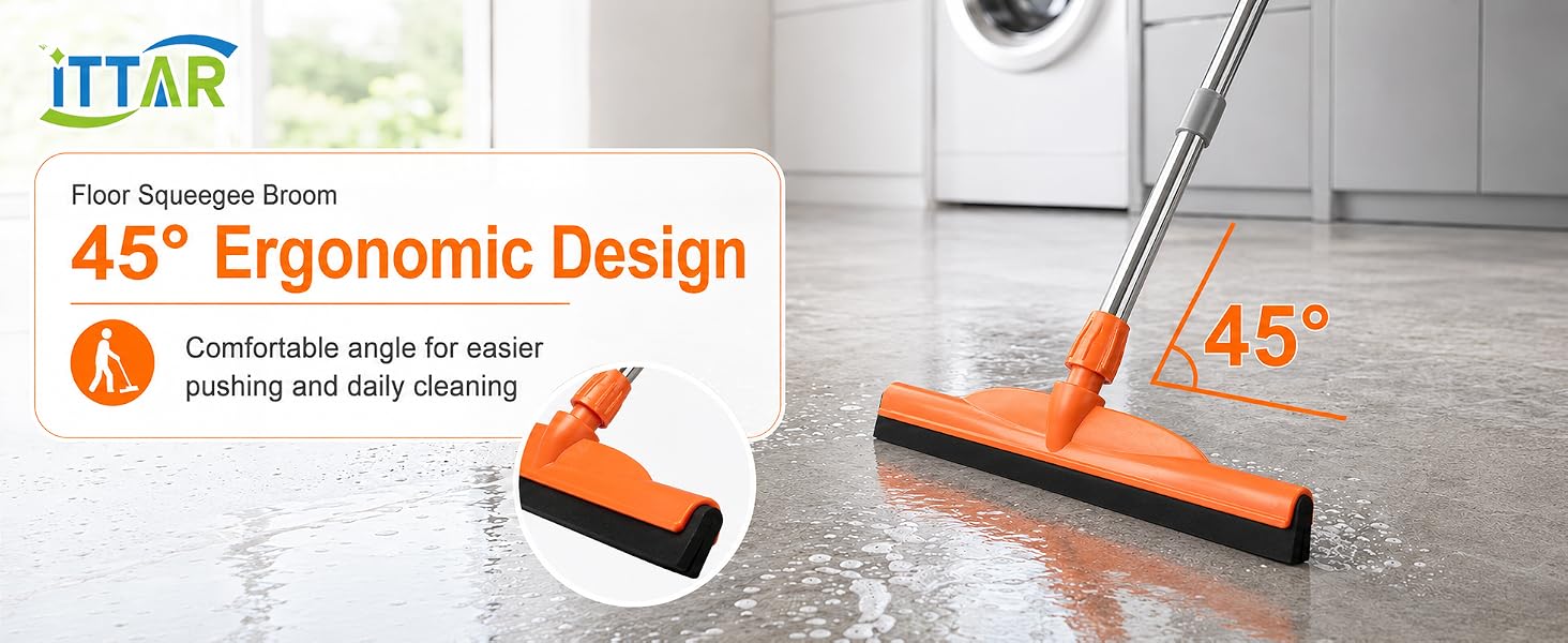 ITTAR squeegee keeps a suitable for actually using of the angle
