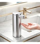 Automatic Liquid Soap Dispenser Touchless: Stainless Steel Hand Soap Dispenser Auto - Free Touch ...