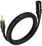 3.5mm to XLR Cable 10FT, Unbalanced 1/8 Mini Jack TRS Stereo Male to XLR Male Microphone Audio Ca...