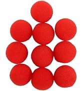 Tnyvm 10Pcs Red 3.5cm Sponge Balls Finger Sponge Ball Ball Close-Up Props Toy Classical Comedy Tr...