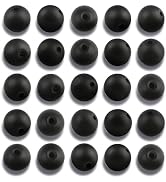 NITOPUPU 100Pcs 8mm Matte Black Onyx Agate Stone Beads for Jewelry Making, Natural Round Loose Ge...