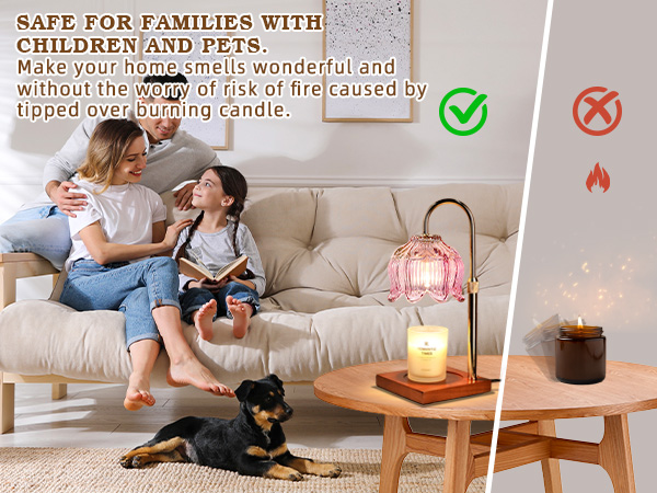 Candle Warmer Lamp with Timer Dimmable