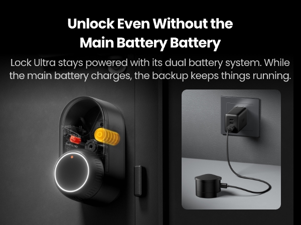 Smart Lock Ultra with Keypad Touch, Fingerprint Entry Door Lock