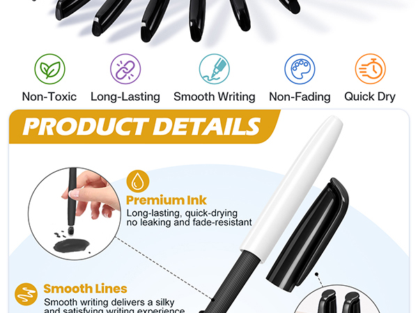 dry erase markers fine tip