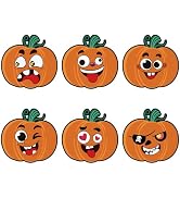 Alynta Halloween Stickers for Kids - 2 Inch Cute Halloween Pumpkin Stickers 120Pcs Large Pumpkin ...