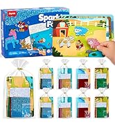 JoyCat 24 Pack Foil Craft Party Favors,No Mess Arts and Crafts for Kids,Goodie Bag Stuffers,DIY C...