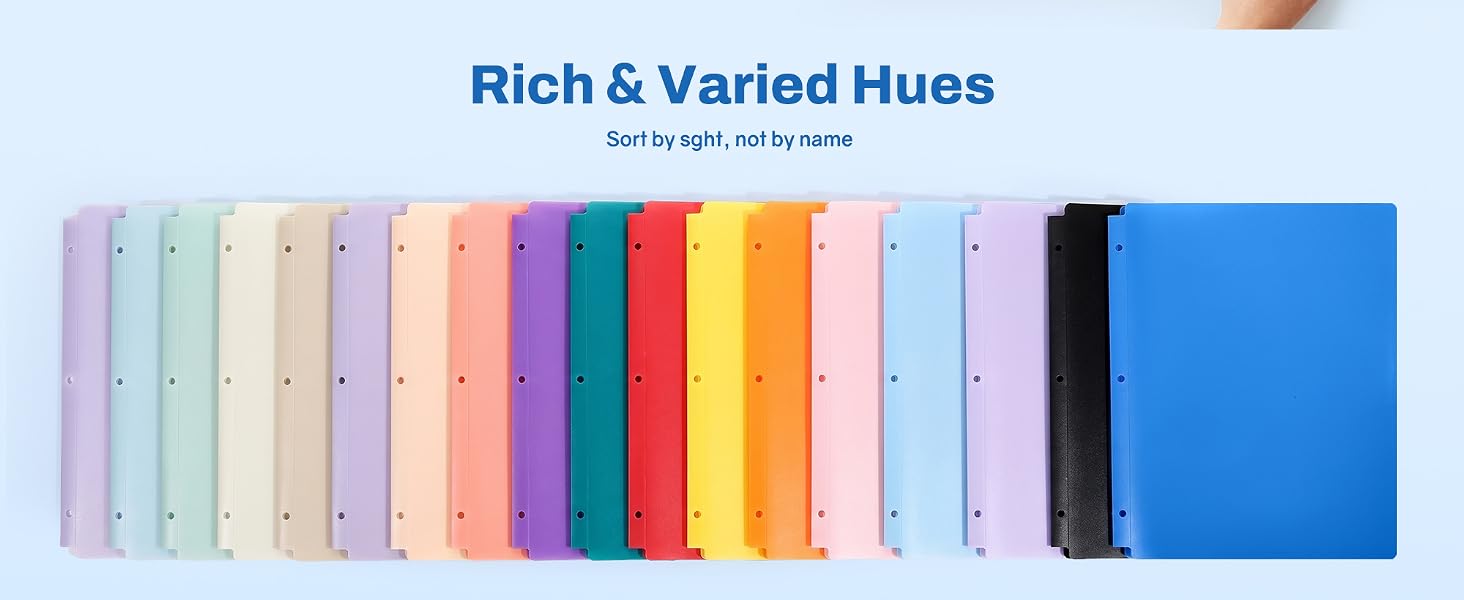 PLASTIC FOLDERS WITH POCKETS
