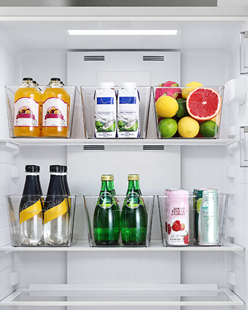 clear pantry storage bins