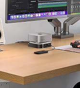 Lemorele 9-in-1 Mac mini M4 Dock - Dual 4K@60Hz Display (HDMI 2.0 & DisplayPort 1.4), 10Gbps M.2 ...