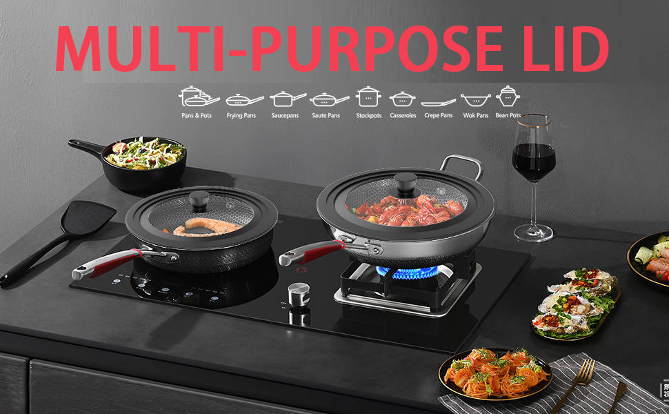Universal Lid for Pots, Pans and Skillets