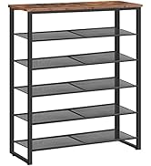 HOOBRO Shoe Rack, 6-Tier Shoe Organizer, for 18-24 Pairs of Shoes, Large Capacity Shoe Storage Sh...