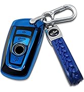Creativity Suitable For BMW key fob cover. Advanced soft TPU key box is compatible with X1 X3 X4 ...