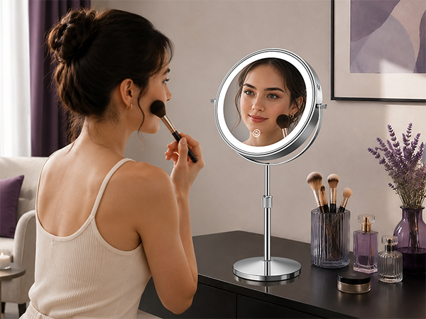 magnifying mirror for desk or table