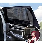 VAGURFO 2 Pack Car Window Mesh,Automotive Window Sunshades Sun Shade,Unique Design Full Window Co...