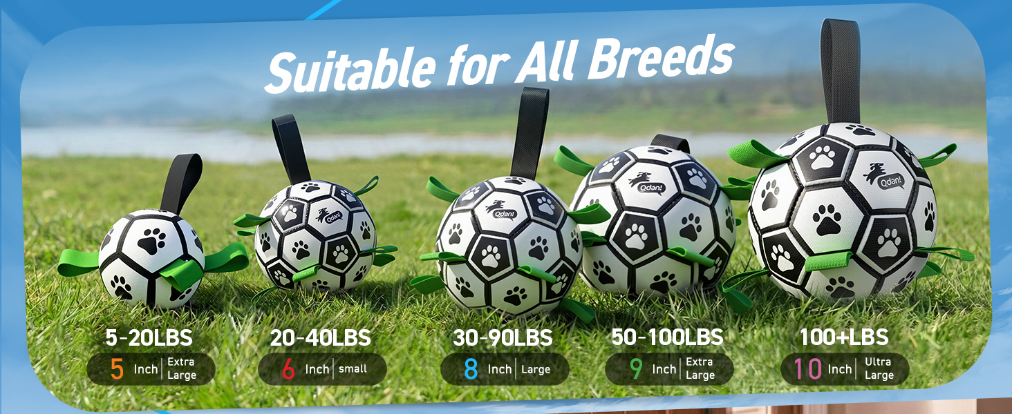 different size balls