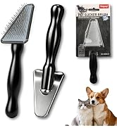 Histotree Triangle Pet Slicker Brush for Dogs&Cats Eyes&Face Grooming | 12mm Stainless Steel Pins...