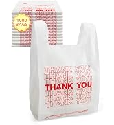 1000 Count - Plastic Thank You Bags | 12