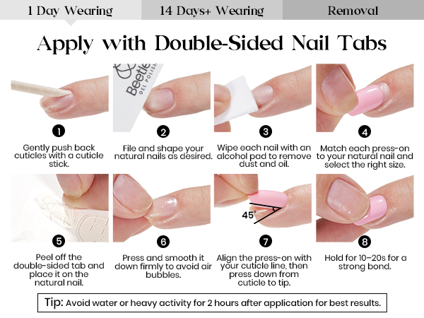 Beetles Press On Nails Kit