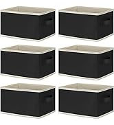 LHZK Storage Bins for Shelves 6 Pack, Small Storage Baskets for Organizing, Collapsible Fabric St...