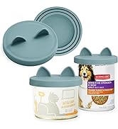 OHMO 2 Pack Dog Food Can Lids, (12, 13, 22oz etc.) Universal Size BPA Free Silicone Covers for Ca...