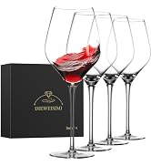 DIEWEISIMI Wine Glasses, 22 oz Red Wine Glasses Set of 4, Hand Blown Premium Crystal Wine Glasses...