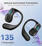 X8 Translator Earbuds Real-time AI Language Translation Earbuds for 135 Languages