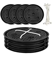 Pesilo 4 Pcs 14'' Self-Watering Pot Base, Auto-Irrigation System Plant Saucer Stand for 5 Gallon ...
