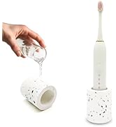 DiatZeno Single Toothbrush Holders for Bathrooms - Diatomite Quick-Dry Organizer, Minimalist Elec...
