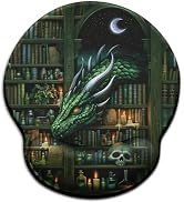 Blusabaca Goth Dragon Ergonomic Mouse Pad with Wrist Rest, Funny Mousepad | Comfort Wrist Support...