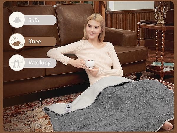 Heated Electric Blanket Heating throw