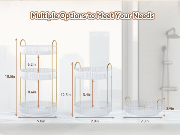 360° Rotating Makeup Organizer
