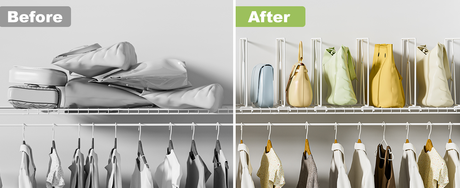 wire shelf divider