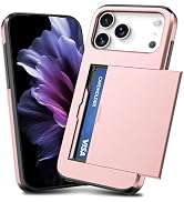 TOPAUX for iPhone Pro Max Wallet Case Slim Credit Card Holder Slot Slide Cover Back Pocket Compar...