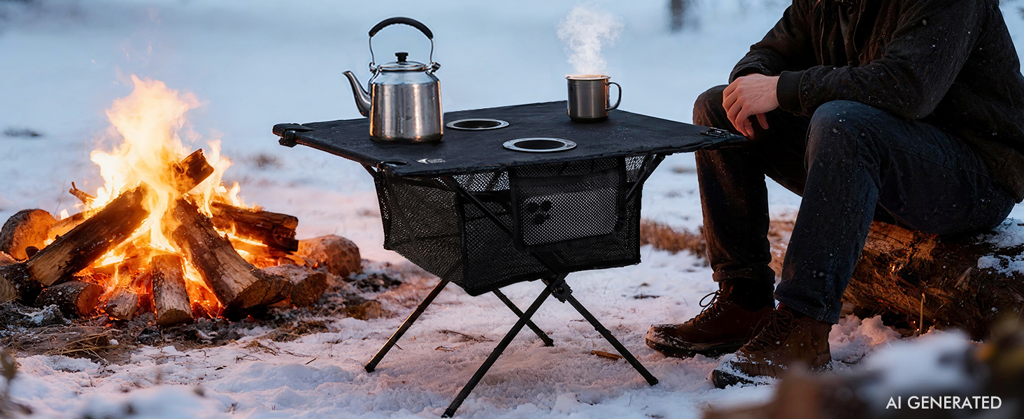 Use it as a picnic table, tailgate table, beach table, camp table, or side table.